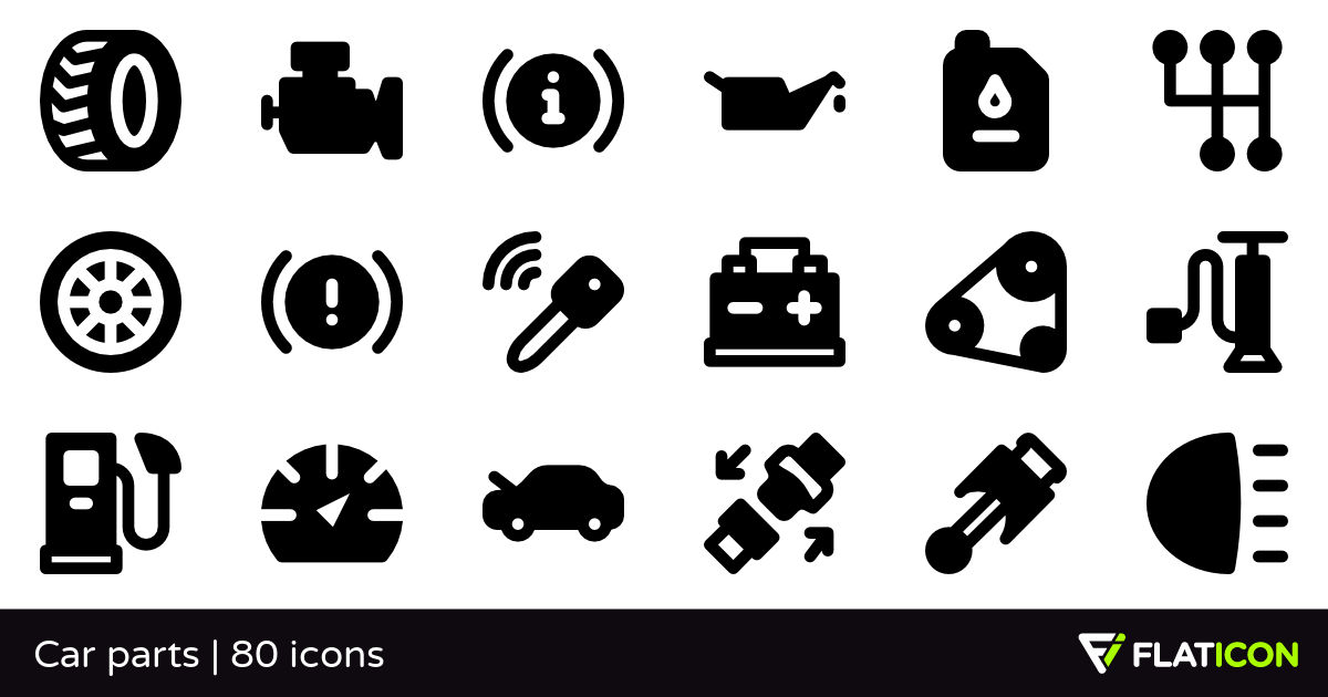 1200x630 Car Parts Free Icons
