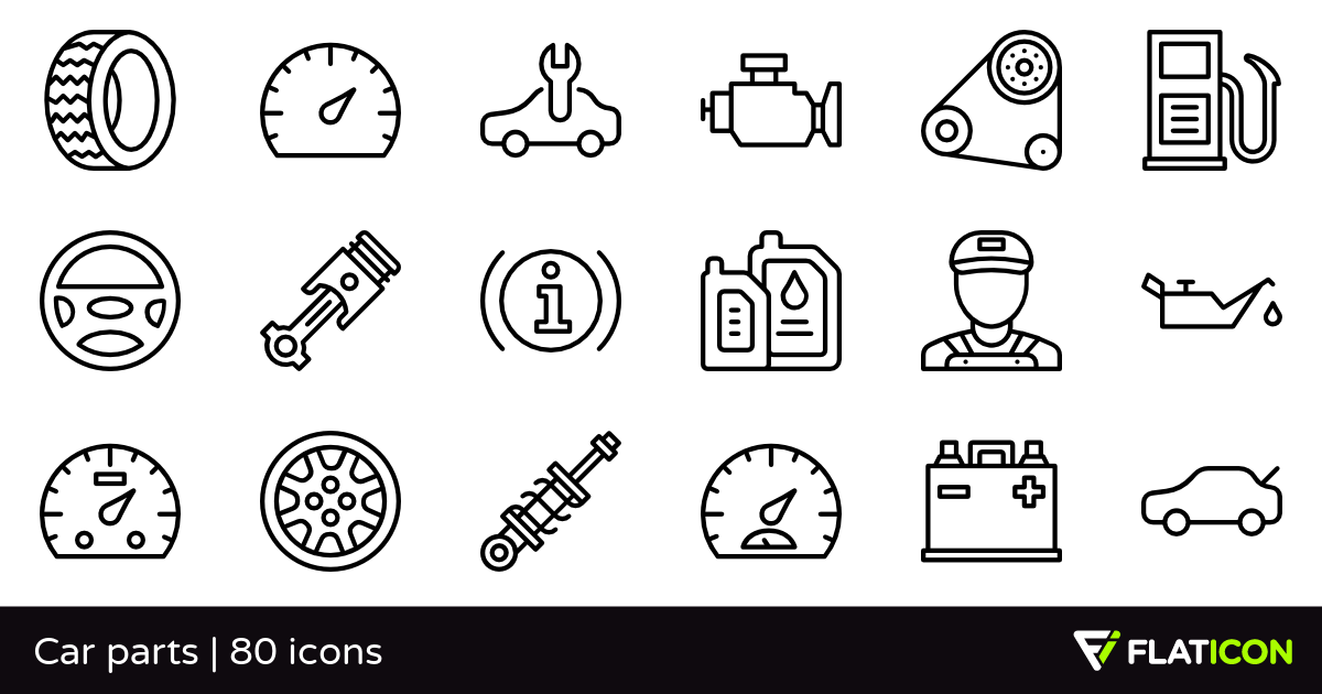 1200x630 Car Parts Free Icons