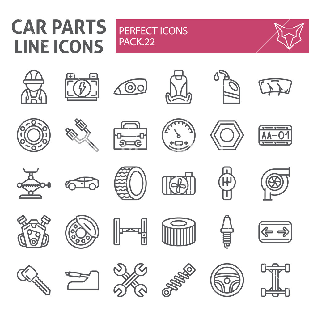 Car Parts Icon at Vectorified.com | Collection of Car Parts Icon free ...