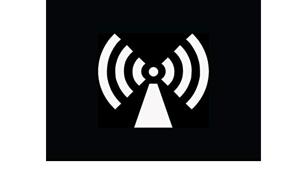 600x350 Radio Tower Symbol Sticker Vinyl Decal Logo Icon Car