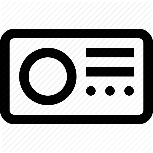 512x512 Car, Component, Dashboard, Radio Icon