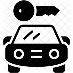 256x256 Car Rental Icon Of Glyph Style