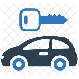 256x256 Car Rental Icon Of Flat Style