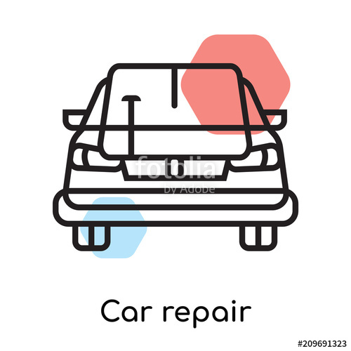 Car Repair Icon Vector Sign And Symbol Isolated On White 500x500 Car Repair Icon Vector Sign And Symbol Isolated On White