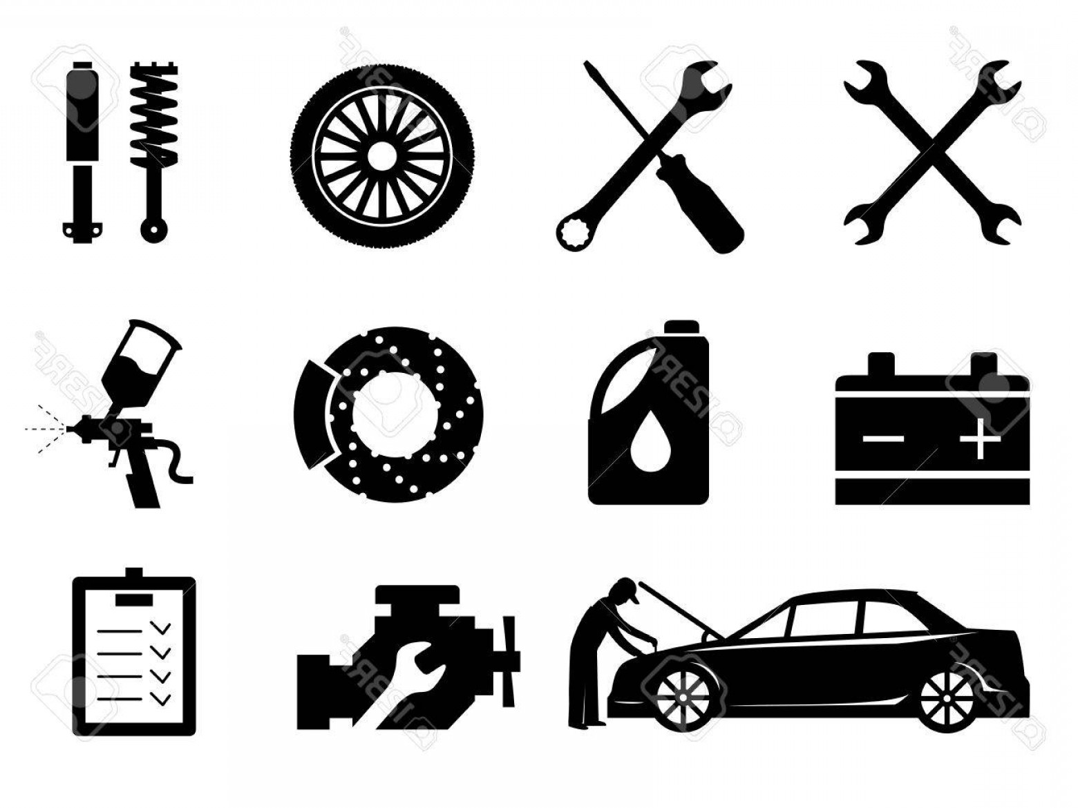 Car Repair Icon at Vectorified.com | Collection of Car Repair Icon free ...