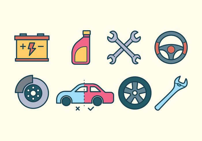 Auto Repair Icon Set 700x490 Auto Repair Icon Set