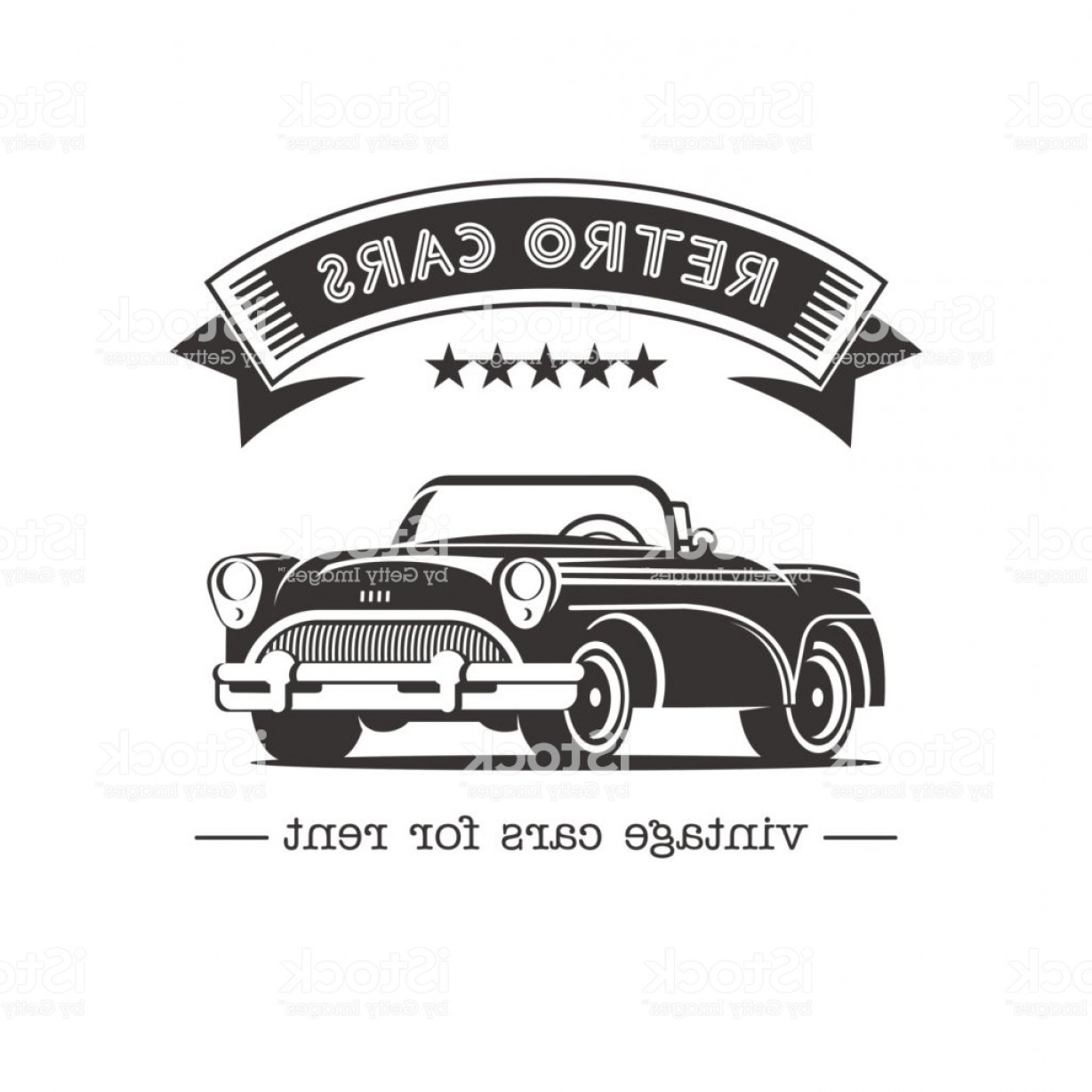 1228x1228 Vintage Car Sale Rental Of Vintage Cars Monochrome Vector Icon
