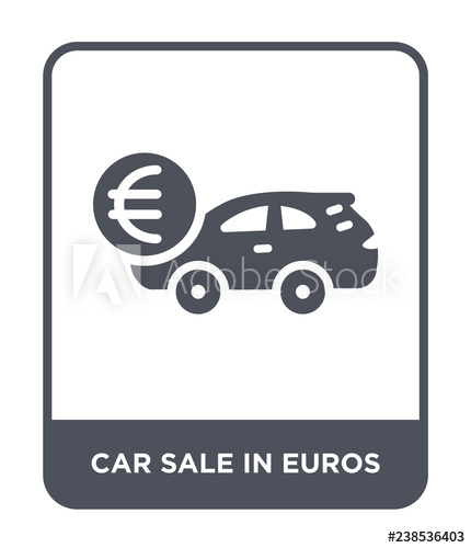 Car Sale In Euros Icon Vector 430x500 Car Sale In Euros Icon Vector