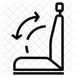 256x256 Car Seat Icon Of Line Style