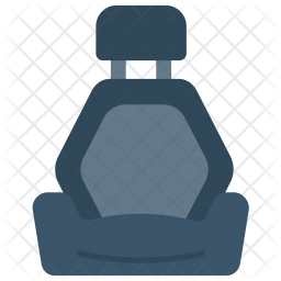 256x256 Car Seat Icon Of Flat Style