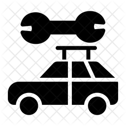 256x256 Car Service Icon Of Glyph Style