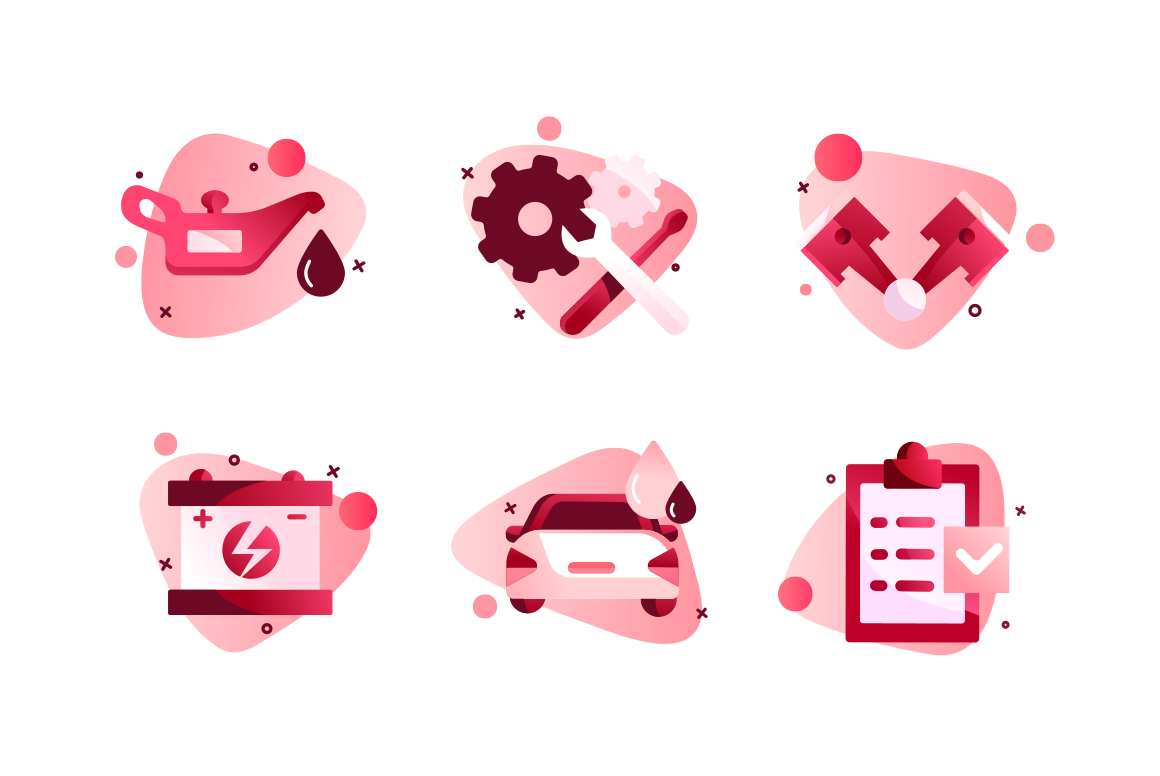 1160x776 Car Service Icons