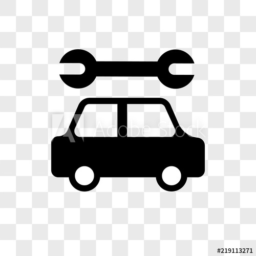 500x500 Car Service Vector Icon On Transparent Background, Car Service
