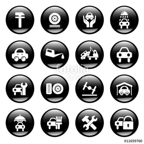 500x500 Car Service Icons Stock Image And Royalty Free Vector