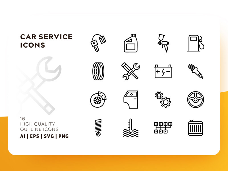 800x600 Car Service Icon Packs