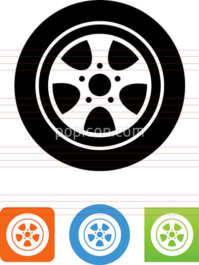 400x531 Car Wheel And Tire Icon