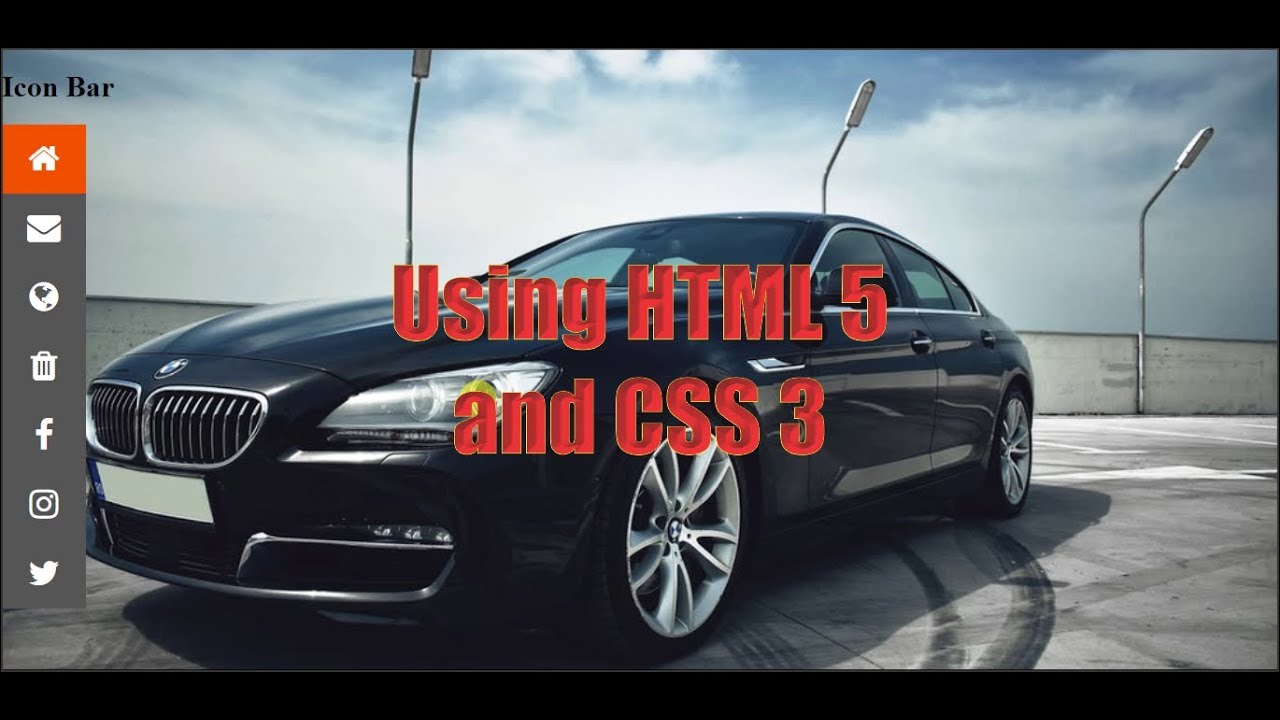 1280x720 How To Create Vertical Icon Bar Lesson