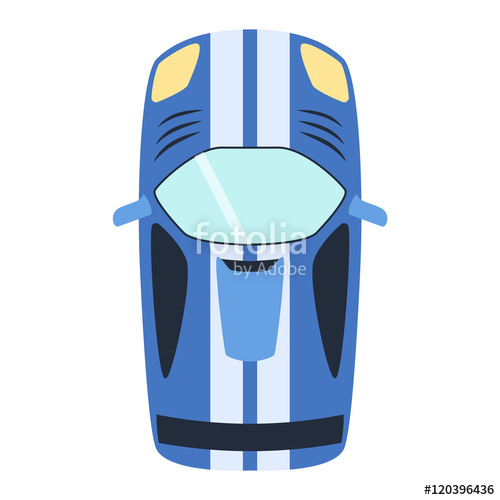 500x500 Vector Car Vehicle Icon Top View From Above Car Top View Some