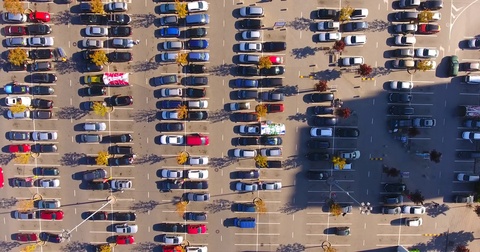 480x252 Video Aerial Vertical View Of Cars