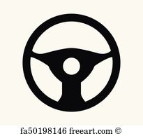 205x194 Free Art Print Of Steering Wheel, Icon Freeart