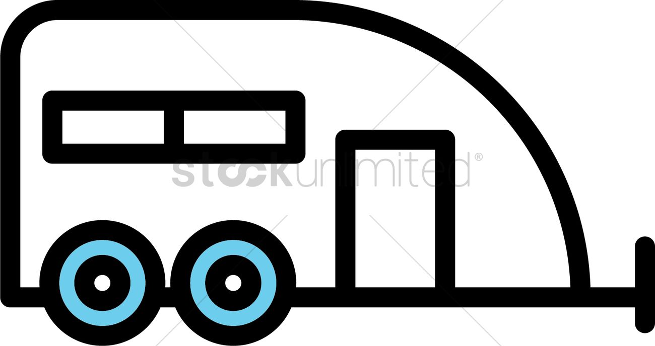 1300x688 Caravan Icon Vector Image