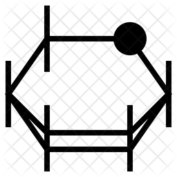 256x256 Carbohydrate Icon Of Glyph Style