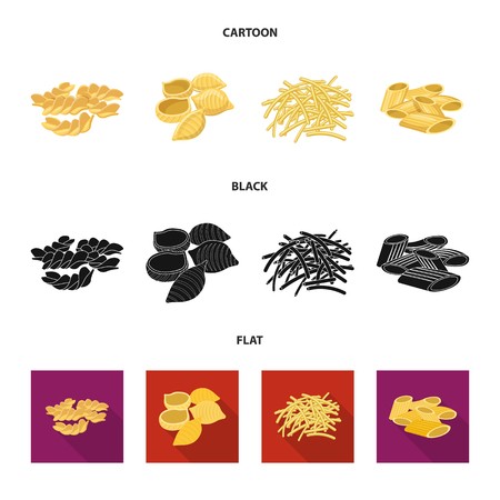 450x450 Isolated Object Of Pasta And Carbohydrate Icon Collection