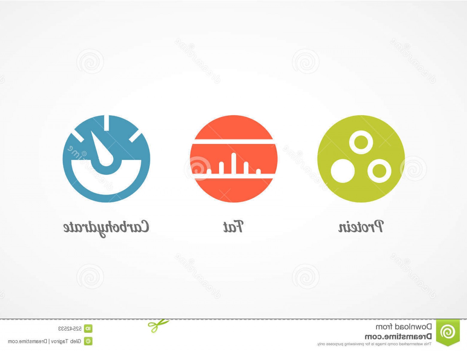 1560x1174 Stock Illustration Protein Fat Carbohydrate Icon Set Vector