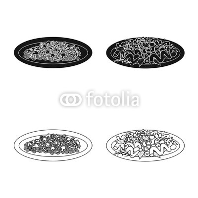 400x400 Vector Design Of Pasta And Carbohydrate Icon Set Of Pasta