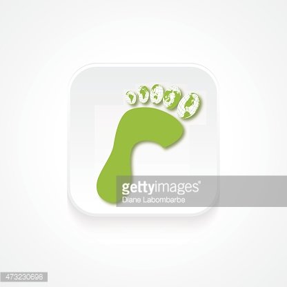 416x416 Carbon Footprint Icon Premium Clipart