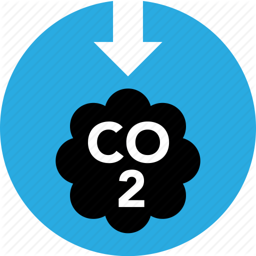 512x512 Carbon, Dioxide, Eco, Emission, Low, Lower, Pollution Icon