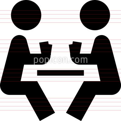 400x400 People Playing Card Game Icon