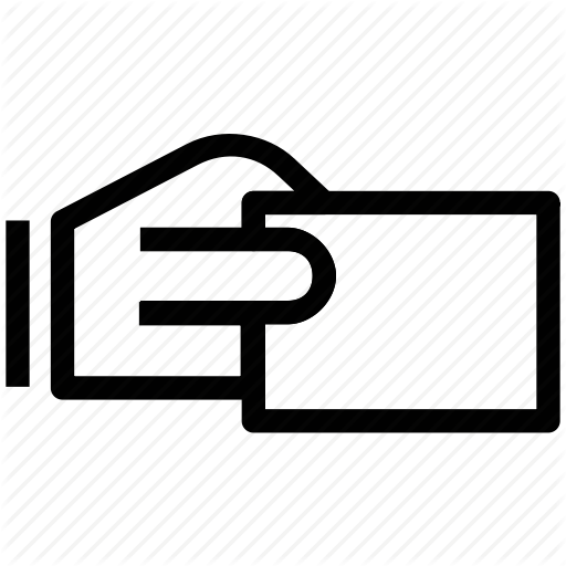 512x512 Blank Card, Card Carrying, Card Game, Card In Hand, Hand Given Icon