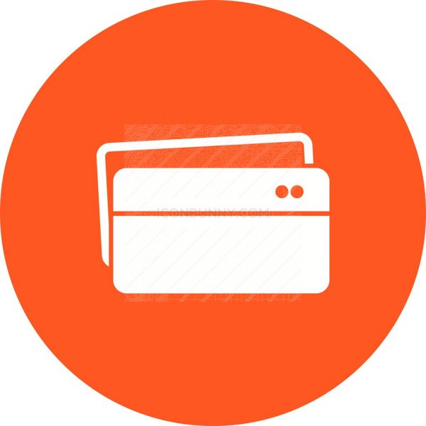 600x600 Multiple Credit Cards Flat Round Icon