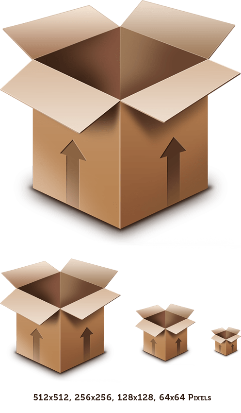 497x850 Cardboard Box Icon