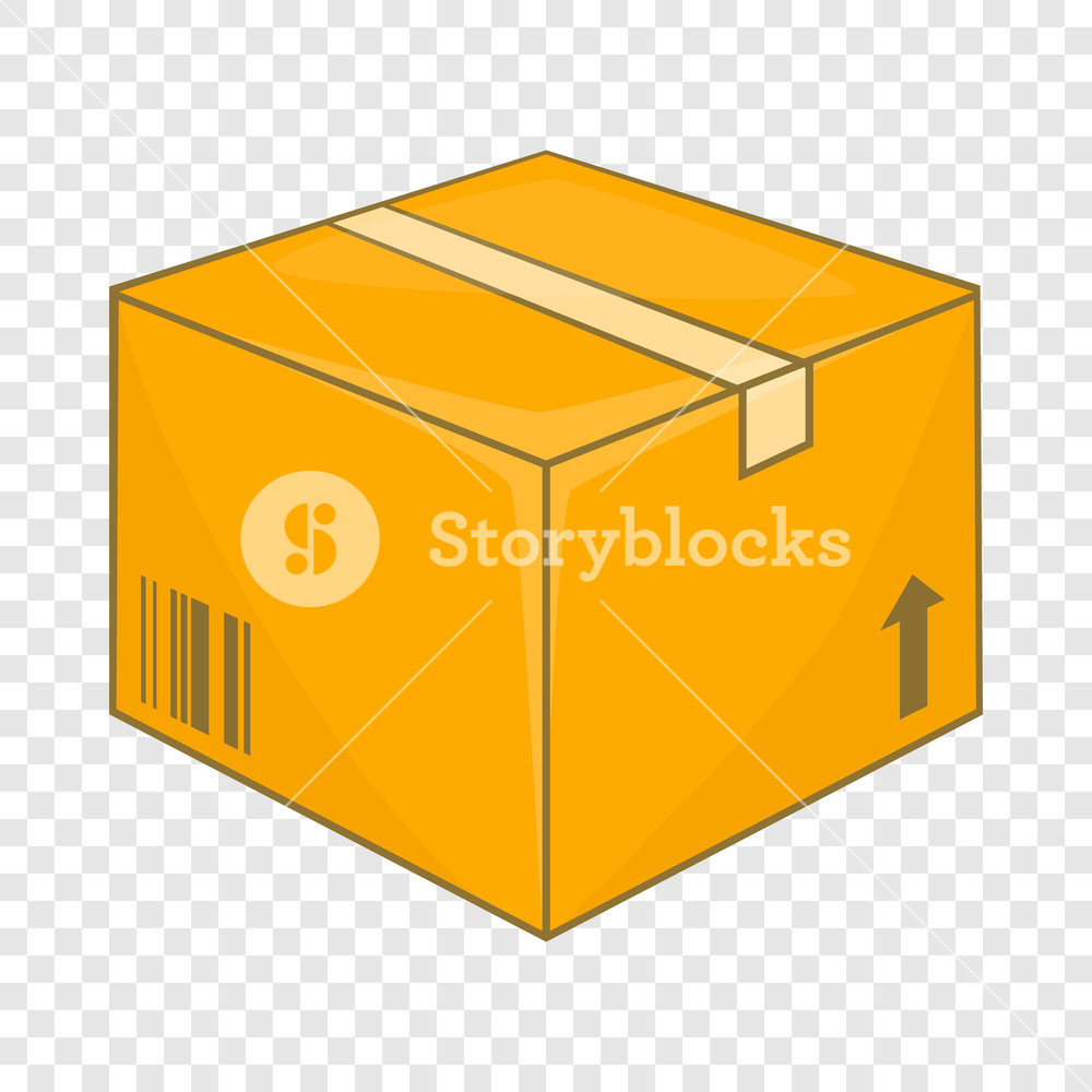 1000x1000 Cardboard Box Icon Cartoon Illustration Of Box Vector Icon