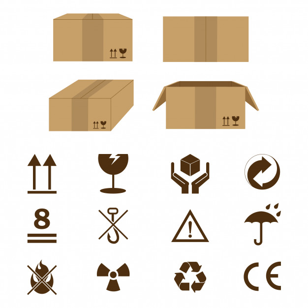 626x626 Cardboard Icon Sign Vector Premium Download