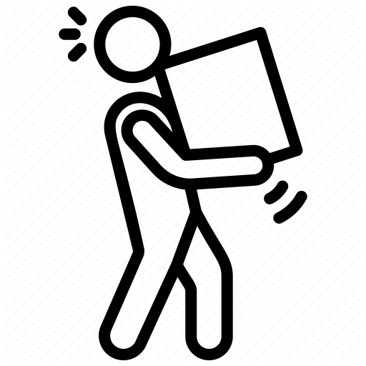 512x512 Man Carrying Box, Man Carrying Package, Man Holding Box, Man