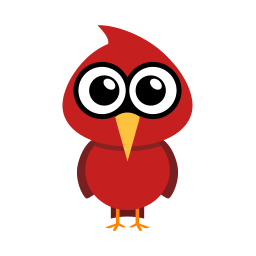 256x256 Cardinal Icon Flat Animal Iconset Martin Berube
