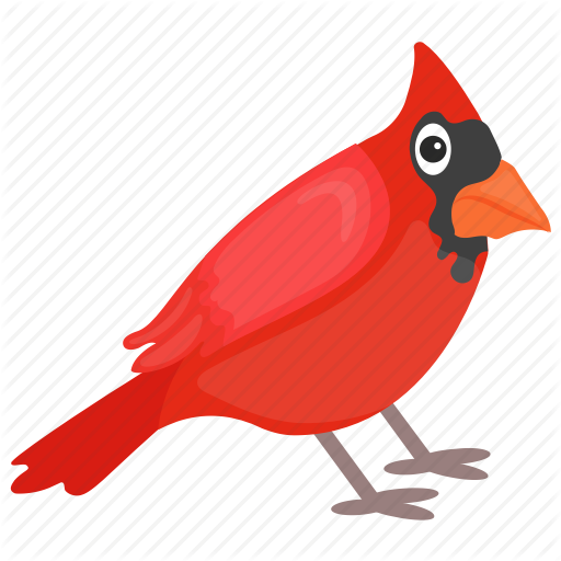 512x512 Bird, Cardinal Bird, Feather Creature, Northern Cardinal, Red Bird