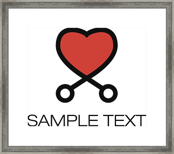 600x531 Cardiology Icon Framed Print