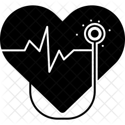 256x256 Cardiology Icon Of Glyph Style