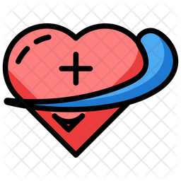256x256 Cardiology Symbol Icon Of Colored Outline Style