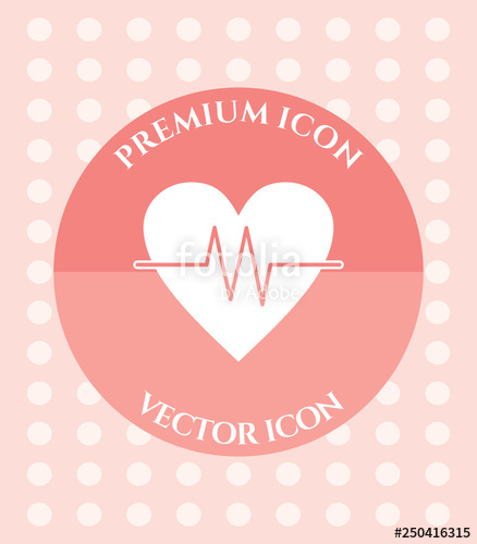 438x500 Heart Or Cardiology Icon For Web, Applications, Software Graphic