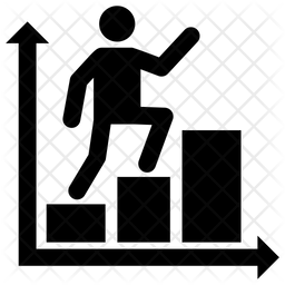 256x256 Career Path Icon Of Glyph Style