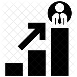 256x256 Career Promotion Icon Of Glyph Style