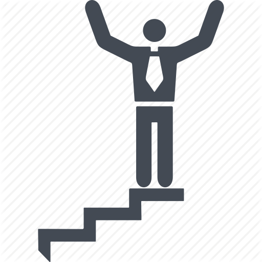 512x512 Career Ladder, Human, Stairs, The Goal Icon