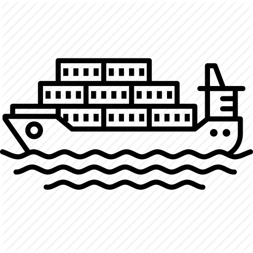 512x512 Cargo Ship, Container, Logistic, Port, Ship, Shipping Icon
