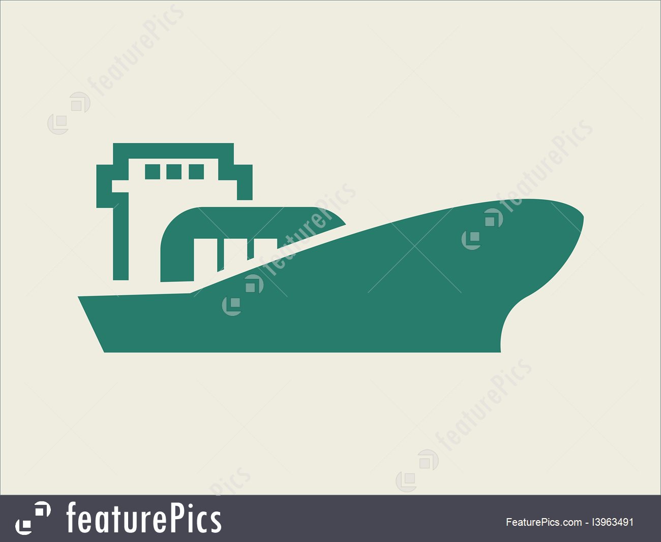 1300x1067 Emblems And Symbols Cargo Ship Icon