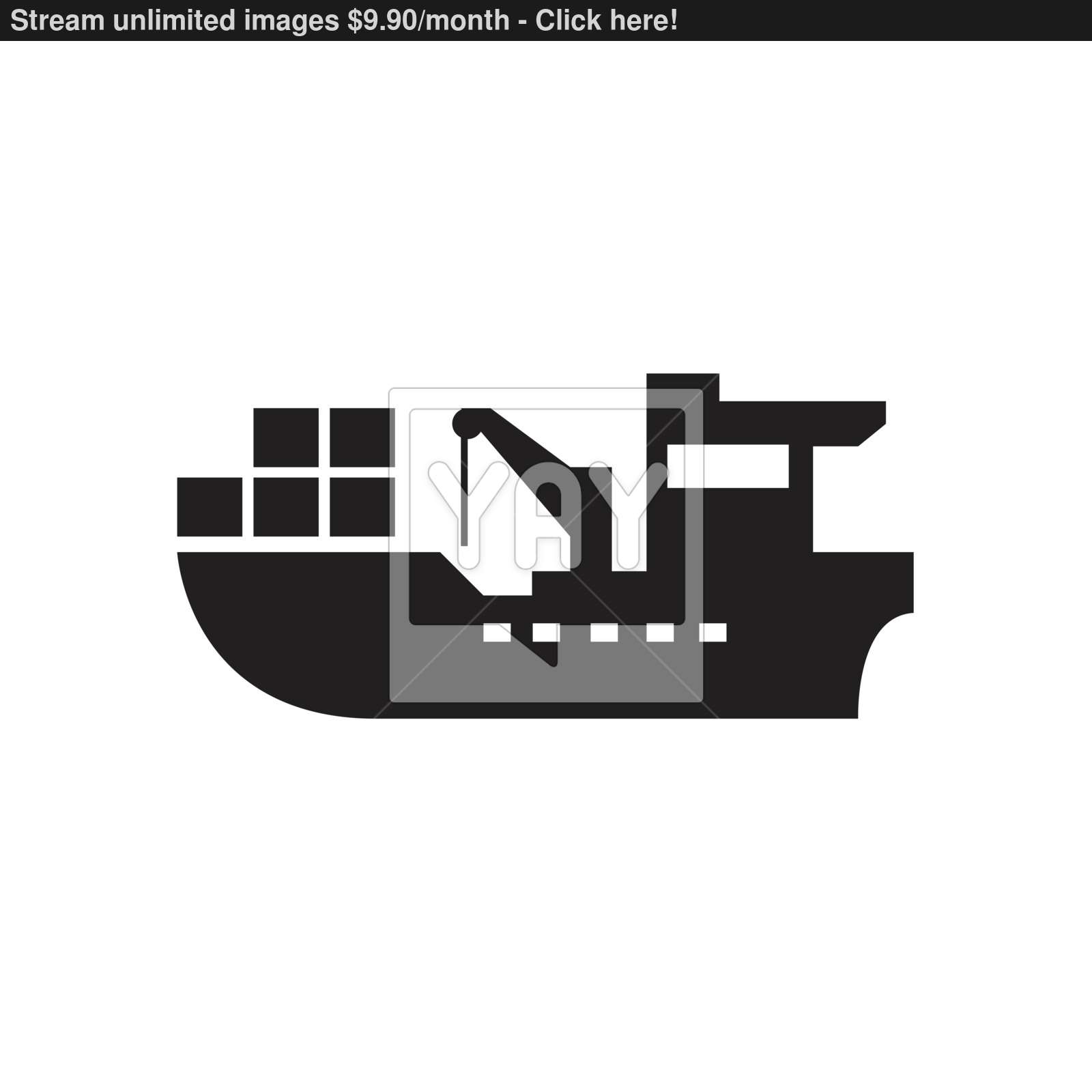 1600x1600 Cargo Ship Icon Vector